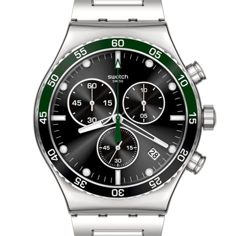 Swatch New Irony Chrono Dark Green Irony Yvs506g