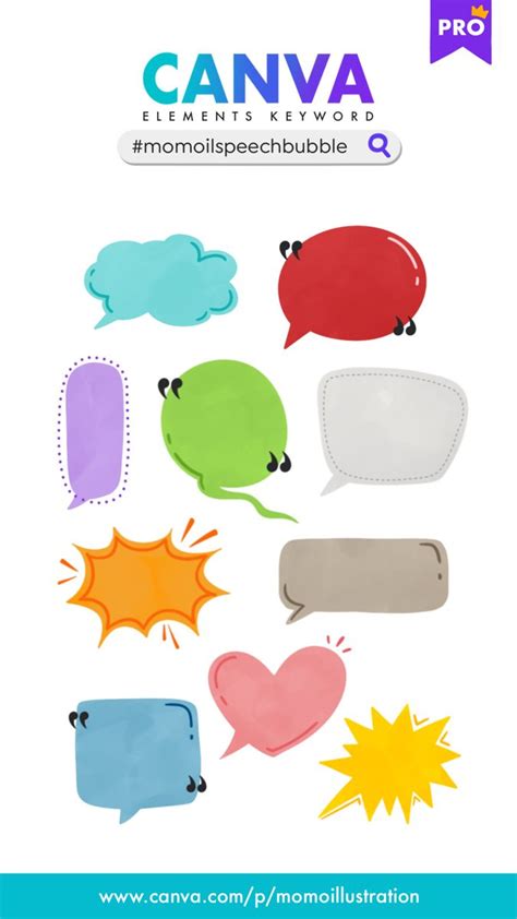 Speech Bubble Canva Elements In 2022 Illustration Journal Canvas