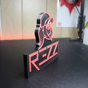 Rezz 3D Printed Logo Art - Etsy