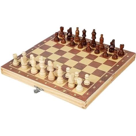 Chuntin Jeu D échec en Bois Ensemble d échecs Pliables magnétiques en