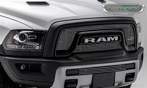 2015 2018 Ram 1500 Rebel Laser Billet Grille Polished 2 Pc Overlay Pn 6214640