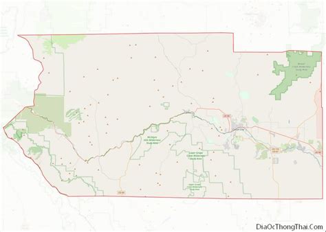 Map of Fremont County, Colorado - Thong Thai Real