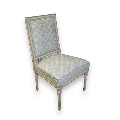 Chaise Louis Xvi Laqu E Blanche Recouverte Moinat Sa Antiquit S