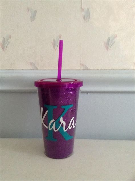 Personalized Tumbler With Name and Initial | Etsy