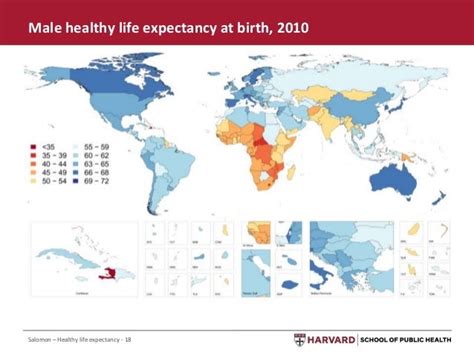 Healthy Life Expectancy For 187 Countries 1990 2010