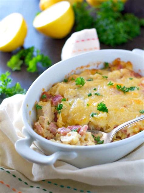 Chicken And Rice Cordon Bleu Casserole The Seasoned Mom