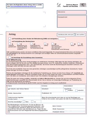 Fillable Online Versorgungsaemter De Antragsformulare Index Fax Email