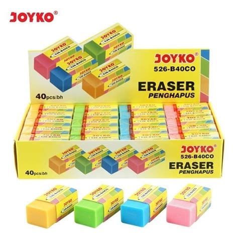 Jual Penghapus Joyko Penghapus Warna Warni 10 Pcs Eraser STIP JOYKO