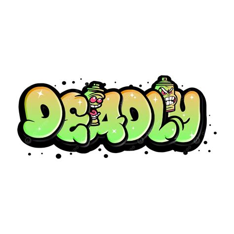 Deadly Graffiti Typography Vector Deadly Graffiti Typography Png And