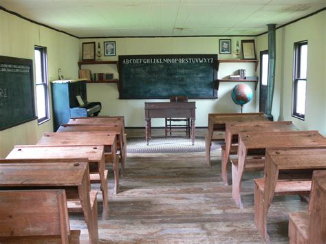 Inside One Room Schoolhouse