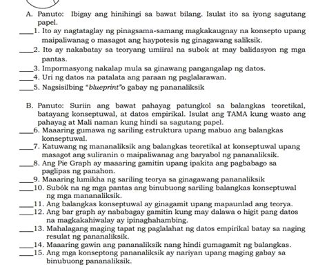 A Panuto Ibigay Ang Hinihingi Sa Bawat Bilang Studyx