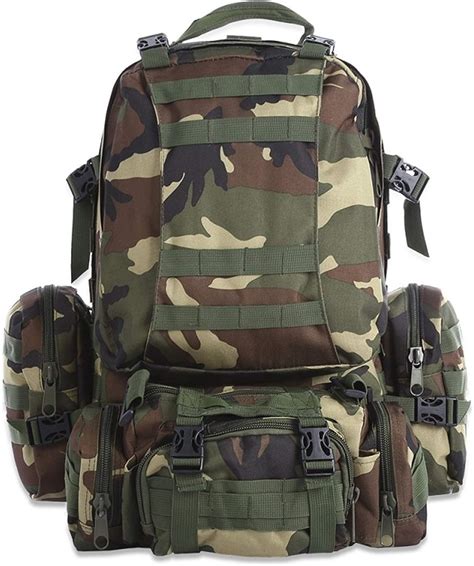 SJZS Rucksäcke Heiß Ausbrüche 50L Outdoor Rucksack Molle Militär