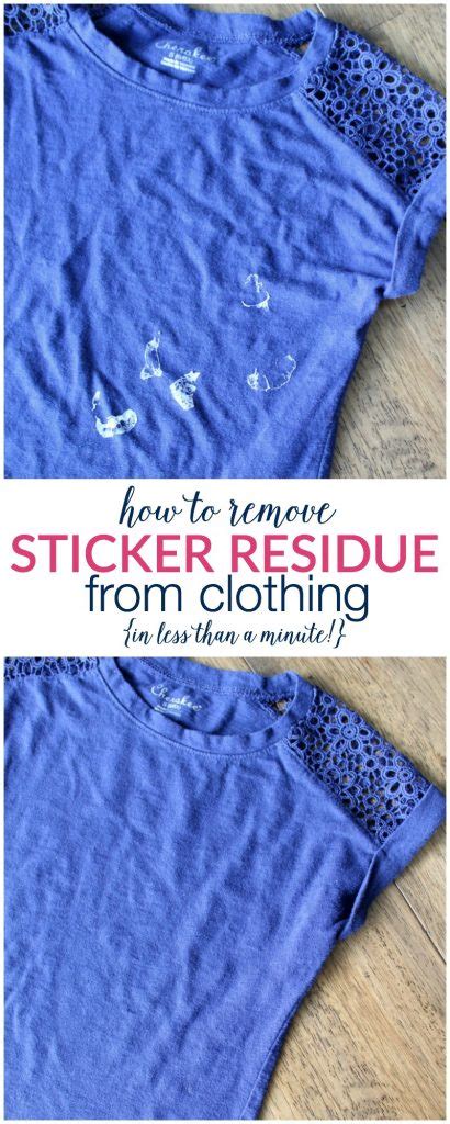 How To Remove Sticker Residue From Clothing The Turquoise Home