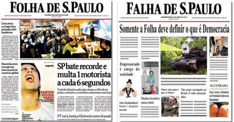 Folha Quer Censurar Na Justi A Blog De Humor Falha De S O Paulo