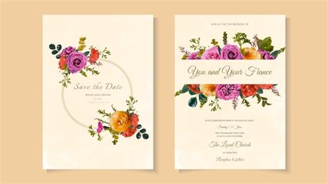 Einladung Zur Hochzeit Hochzeitseinladungskarte Blume Save The Date