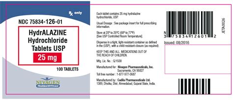 Hydralazine Hydralazine Hydrochloride Tablet