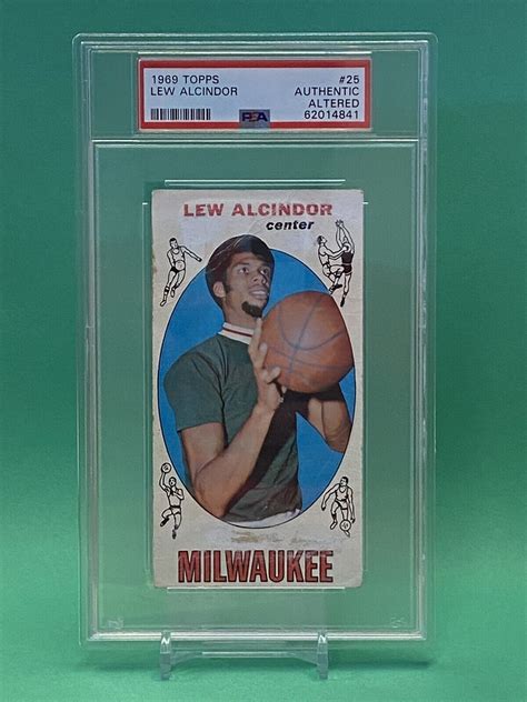 Topps Lew Alcindor Kareem Abdul Jabbar Rookie Card Psa