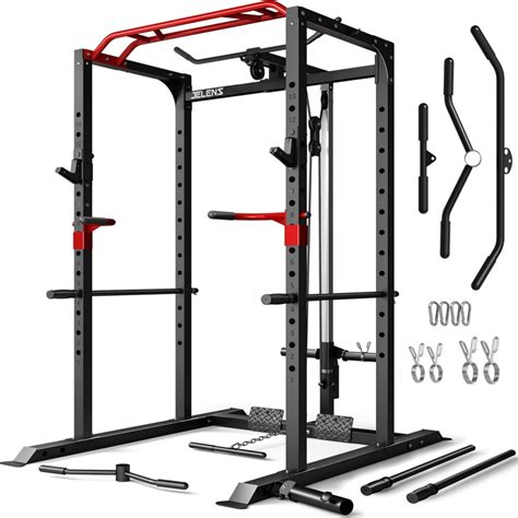 Allivate Squat Rack for Home Gym,2000lbs Power Rack Squat Machine with