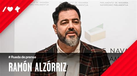 Ramon Alzórriz Rueda de prensa actualidad política semanal en Navarra