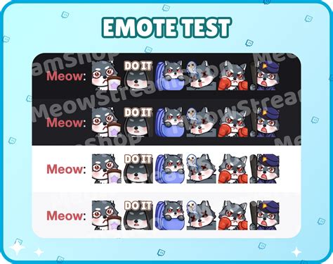 Twitch Emote Cute Grey Wolf Mega Pack 1 Emotes 24 Emotes Etsy