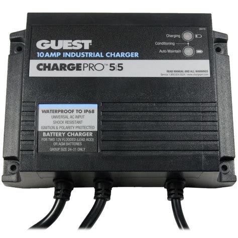 Guest ChargePRO 5 5 Industrial 2 Bank Waterproof Charger