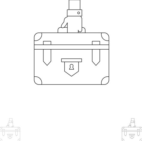 Suitcase Briefcase Business Case Documents Marketing Portfolio Bold And