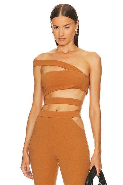 Michael Costello X REVOLVE Tory Top In Caramel Brown REVOLVE