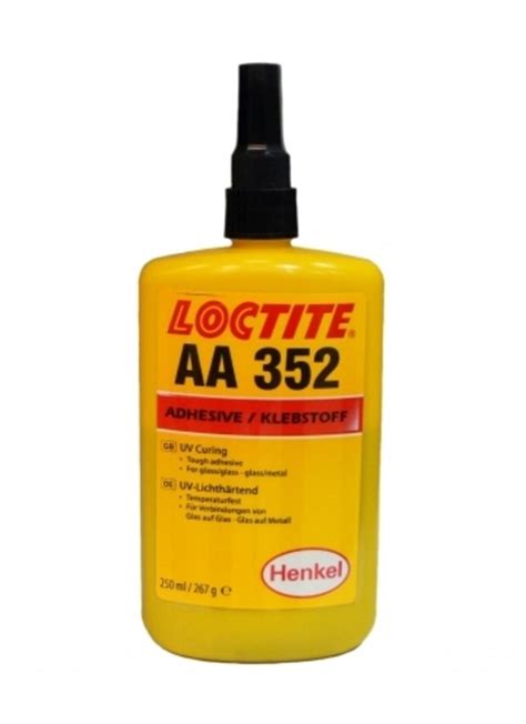 Купить LOCTITE AA 352 акриловый клей УФ отверждения влаго химостойкий