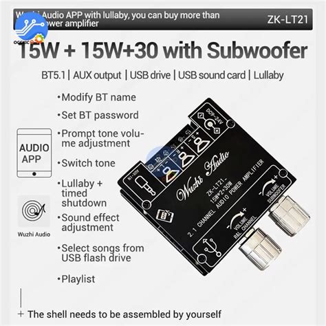 Jual Zk LT21 Wuzhi Bluetooth Audio Digital Power Amplifier Board Module