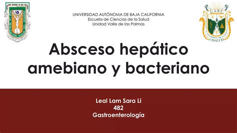 Absceso hepático amebiano y bacteriano PPT