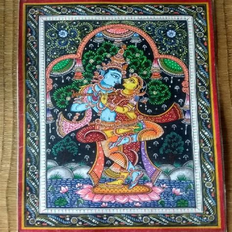 Radha Krishna Pattachitra Painting - directcreate.com