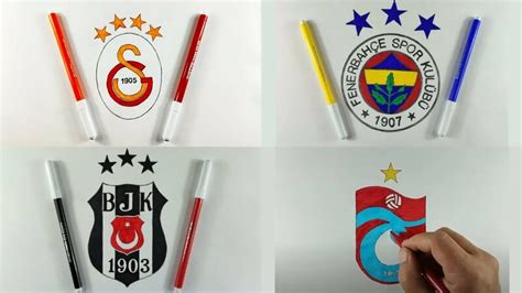 Galatasaray Fenerbahçe Beşiktaş Trabzonspor Logosu Nasil Çizilir