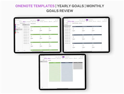 Onenote Digital Planner Onenote Template Project Planner Onenote