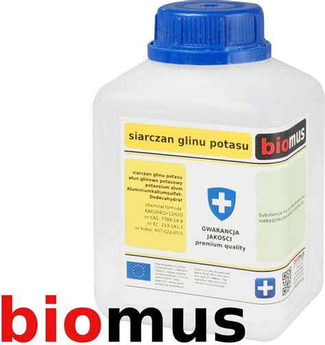 Drobne akcesoria medyczne Siarczan Glinu Potasu Ałun 500G Biomus Ceny