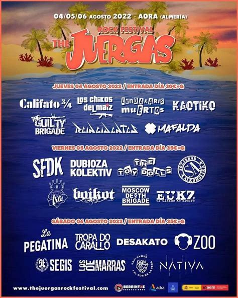 The Juergas Rock Festival Anuncia Su Cartel Por D As Rockcircus Net