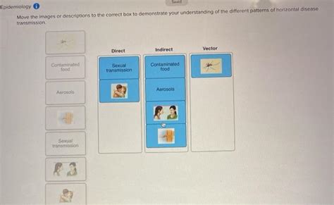 Solved Epidemiology Saved Move The Images Or Descriptions To Chegg