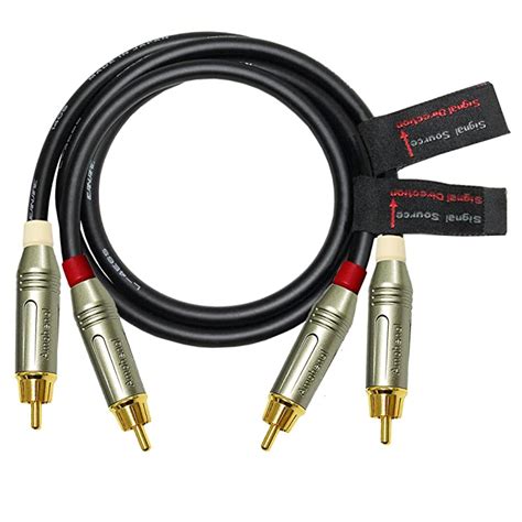 Buy 1 Meter RCA Cable Pair Made With Canare L 4E6S Star Quad Audio