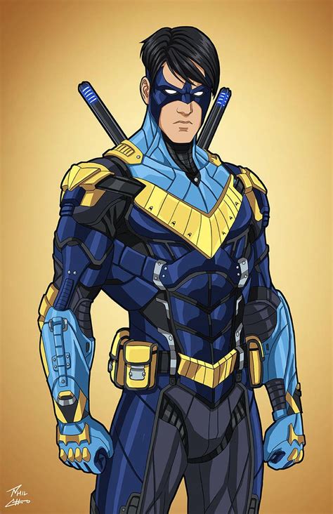 Nightwing Arkham Knight Classic By Phil Cho In 2024 Comic Book Superheroes Batman Comic Art