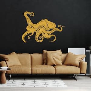 Octopus Metal Wall Decor Beach House Decor Nautical Wall Art Decor