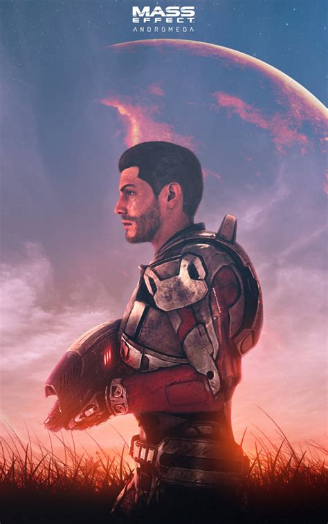 Download Wallpaper Planet Machine Armor Art Bioware Mass Effect Andromeda Scott Ryder