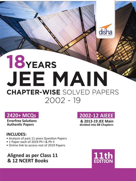 Buy 18 Years JEE MAIN Chapter Wise Solved Papers 2002 19 11th