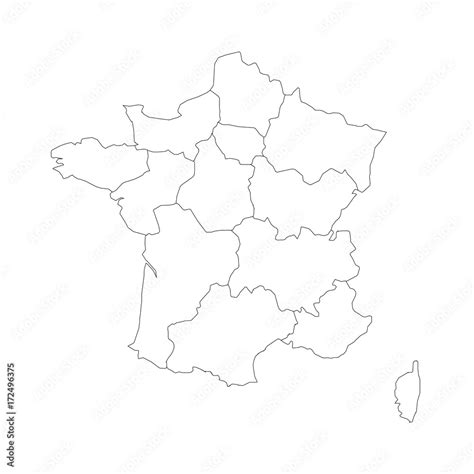 Administrative Map Of The 13 Regions Of France Since 2016, 52% OFF