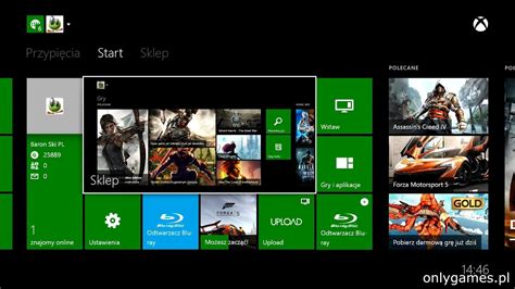 Xbox One Pierwsze Uruchomienie Ustawienia Menu Konsoli Pierwsza