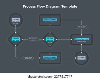 Modern Looking Template Process Flow Diagram Stock Vector (Royalty Free ...