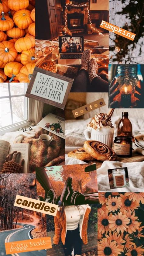 Autumn Collage Wallpapers Pumpkins Sweater Weather Idea