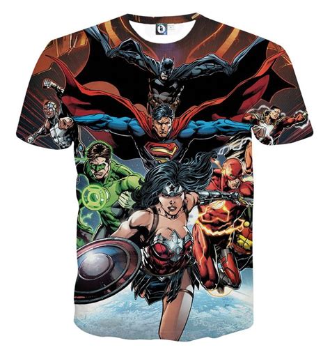 Justice League Shirt Justice League T Shirt Justice League 3d T Shirt