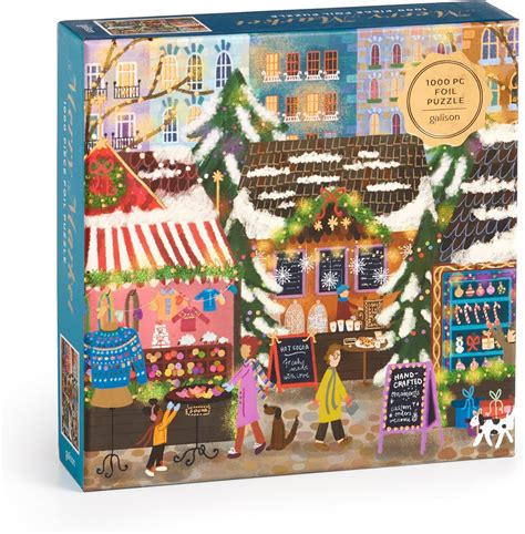 Amazon Galison Merry Market Piece Foil Joy Laforme Jigsaw