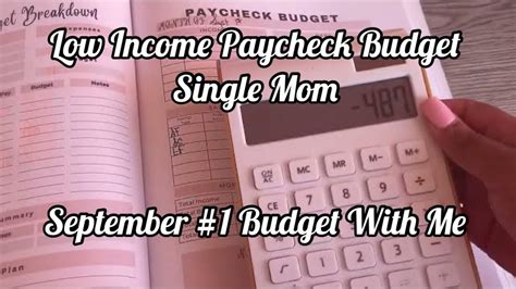 Low Income Budget With Mebudget For Beginnershow To Budgetbudget By