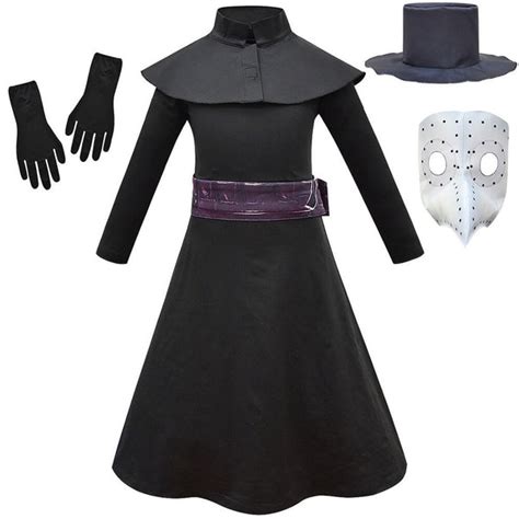 Kids Plague Doctor Costume for Kids Black Death Doctor Costume – Sun ...