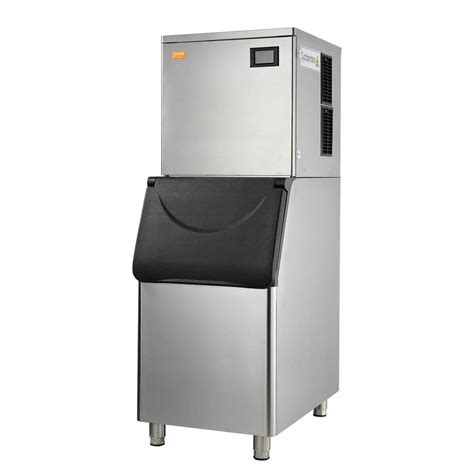 VEVOR Commercial Ice Maker 400 Lbs 24 H Full Size Cubes Freestanding